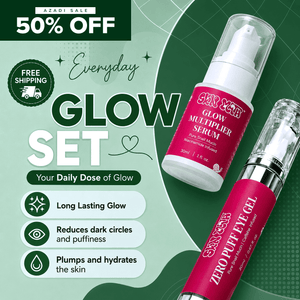 Skinmath Everyday Glow Set with serum featuring a sleek bottle and a dropper for radiant, healthy skin.